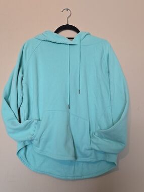 Light Aqua Hoodie Sweatshirt 1X